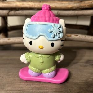 CLOSE OUT SALE PRICE! PRE OWNED 2011 HELLO KITTY SNOWBOARDING BOBBLE HEAD